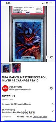 Marvel PSA 10 Graded Lot (Metal/Universe/Flair) 90's Hulk Spider-ManCarnage Doom