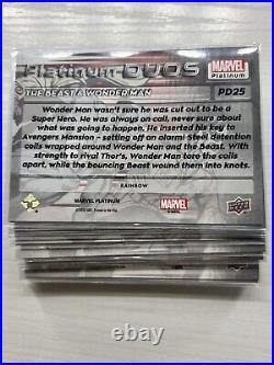 Marvel Platinum Platinum Duos Rainbow 25 Card Complete Set