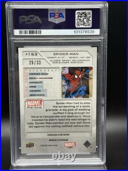 Marvel Platinum Spiderman #153 Orange Checkers /33 Marvel Platinum Spiderman #153 Orange Checkers /33
