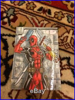 Marvel Premier 2012 Deadpool Sketch Card Tony Perna