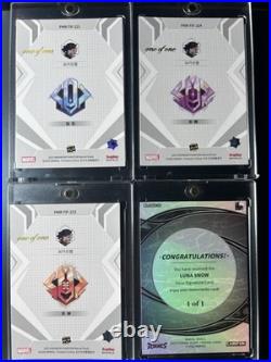 Marvel Rivals KAKAWOW PHANTOM/Eternal Glory Luna Snow 1/1 4-Card Lot