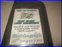 Marvel Silver Age 1998 Skybox Sketchagraph Card George Tuska SKETCH THOR card
