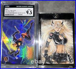 Marvel Sketch 1/1 MAGIK & Fleer Ultra XMen 1/9 Foil Insert CGC 9.5 Marvel Cards Marvel Sketch 1/1 MAGIK & Fleer Ultra XMen 1/9 Foil Insert CGC 9.5 Marvel Cards