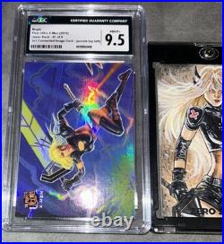 Marvel Sketch 1/1 MAGIK & Fleer Ultra XMen 1/9 Foil Insert CGC 9.5 Marvel Cards Marvel Sketch 1/1 MAGIK & Fleer Ultra XMen 1/9 Foil Insert CGC 9.5 Marvel Cards