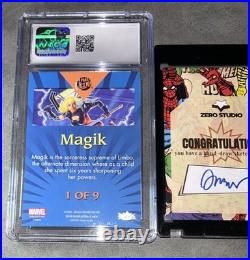 Marvel Sketch 1/1 MAGIK & Fleer Ultra XMen 1/9 Foil Insert CGC 9.5 Marvel Cards Marvel Sketch 1/1 MAGIK & Fleer Ultra XMen 1/9 Foil Insert CGC 9.5 Marvel Cards