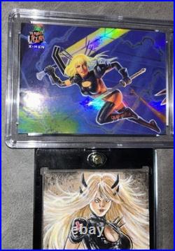 Marvel Sketch 1/1 MAGIK & Fleer Ultra XMen 1/9 Foil Insert CGC 9.5 Marvel Cards Marvel Sketch 1/1 MAGIK & Fleer Ultra XMen 1/9 Foil Insert CGC 9.5 Marvel Cards