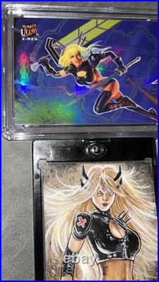 Marvel Sketch 1/1 MAGIK & Fleer Ultra XMen 1/9 Foil Insert CGC 9.5 Marvel Cards Marvel Sketch 1/1 MAGIK & Fleer Ultra XMen 1/9 Foil Insert CGC 9.5 Marvel Cards