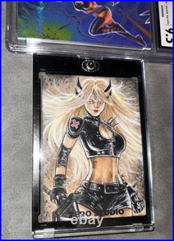 Marvel Sketch 1/1 MAGIK & Fleer Ultra XMen 1/9 Foil Insert CGC 9.5 Marvel Cards Marvel Sketch 1/1 MAGIK & Fleer Ultra XMen 1/9 Foil Insert CGC 9.5 Marvel Cards