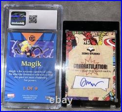Marvel Sketch 1/1 MAGIK & Fleer Ultra XMen 1/9 Foil Insert CGC 9.5 Marvel Cards Marvel Sketch 1/1 MAGIK & Fleer Ultra XMen 1/9 Foil Insert CGC 9.5 Marvel Cards