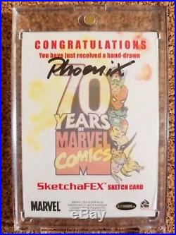 Marvel SketchaFEX Phoenix Sketch Card Axebone 2009 70 Years of Marvel Comics
