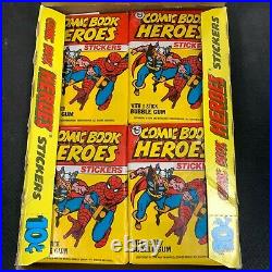 Marvel Superheroes Stickers Trading Cards Topps 1974 Full Box