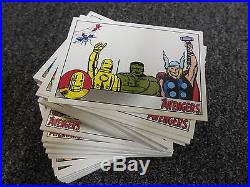 Marvel The Avengers Silver Age Full Complete MASTER Set with Gold Parallels & AB