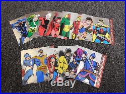 Marvel The Avengers Silver Age Full Complete MASTER Set with Gold Parallels & AB