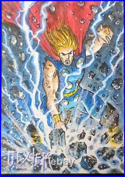 Marvel Thor Sketch Card 1/1 By Dexter Wee 2023 Finding UNICORN Infinity SAGA