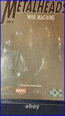 Marvel Trading Card War Machine lot Flair Platinum Metal incl /25 /75 /150 /199