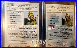 Marvel Trading Card War Machine lot Flair Platinum Metal incl /25 /75 /150 /199
