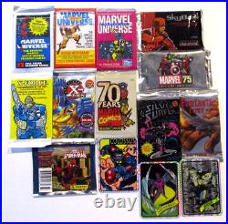 Marvel Trading Cards Pack Lot Of 11 + 3 Vending Prisms-universe 1-4 X-men Dead P