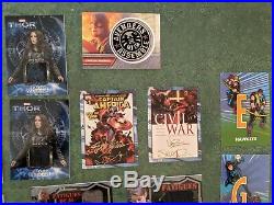 Marvel UD Movie Memorabilia, Autograph Trading Card Lot Iron Man, Thor, Avengers