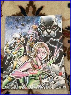 Marvel Universe 2011 Artists Proof AoA X-Ladies Apocalypse Sketch Card Eman