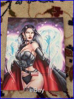 Marvel Universe 2011 Artists Proof Black Queen, Sketch Card Rhiannon Owens