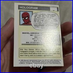 Marvel Universe Cosmic Spider-Man Hologram Miscut #MH1 1990 Impel