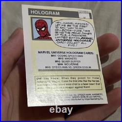 Marvel Universe Cosmic Spider-Man Hologram Miscut #MH1 1990 Impel