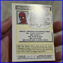 Marvel Universe Cosmic Spider-Man Hologram Miscut #MH1 1990 Impel