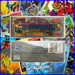Marvel Universe Series 2 Factory sealed trading cards box Impel 1991 holograms