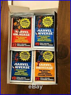 Marvel Universe Series I II III IV 1 2 3 4 Impel SkyBox 4 Complete Boxes Lot New