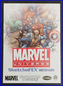 Marvel Universe SketchaFEX'Nightcrawler' sketch card Rittenhouse 2011
