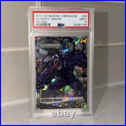 Marvel Vibranium 2015 Ultimate Venom refined #99/99 OMEGA! PSA 9 RARE BOOKEND