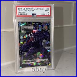 Marvel Vibranium 2015 Ultimate Venom refined #99/99 OMEGA! PSA 9 RARE BOOKEND