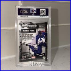 Marvel Vibranium 2015 Ultimate Venom refined #99/99 OMEGA! PSA 9 RARE BOOKEND