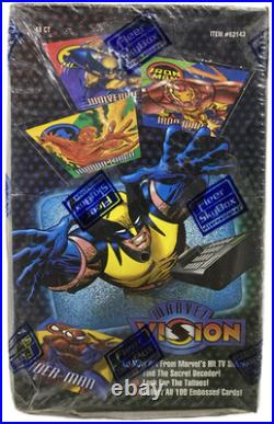 Marvel Vision 1996 Trading Cards Box of 48 Packs NEW SEALED Fleer Skybox