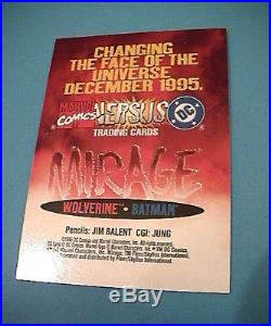 Marvel Vs DC Mirage Promo Prototype Card (Batman Wolverine) Very Rare Card