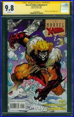 Marvel X Men Collection 1 CGC 9.8 SS Jim Lee Wolverine Trading Card art