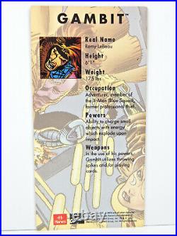 Marvel X-Men Hanes Jumbo Promo Card Gambit 1993