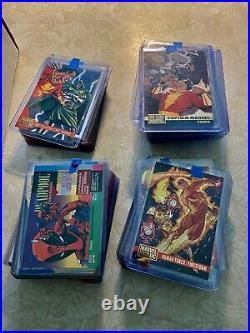 Marvel and DC Trading Cards in a Large Box Excellent condition
