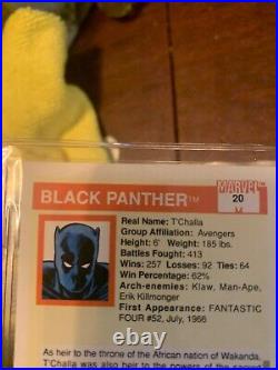 Marvel card Black Panther #20 Mint condition, stored in sleeve from new