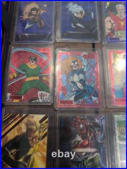 Marvel cards with lots of different set over 500 card lot over 5 different sets