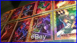 Marvel masterpieces 1994 bronze holofoil set complete GEM MINT card promo rare