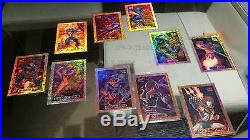 Marvel masterpieces 1994 bronze holofoil set complete GEM MINT card promo rare
