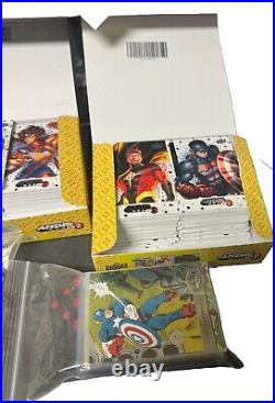 Marvel trading Card Collection With Graded Slabs. Read Description