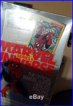Mega set MARVEL UNIVERSE SERIES 2, 3, 4, and 5 FACTORY SEALED BOX Marvel Cards