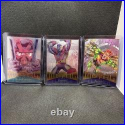 Mint 34-Card Lot Grade Ready 1995 Fleer Metal Marvel Silver Flasher
