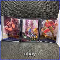 Mint 34-Card Lot Grade Ready 1995 Fleer Metal Marvel Silver Flasher