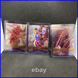 Mint 34-Card Lot Grade Ready 1995 Fleer Metal Marvel Silver Flasher