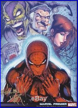 Nar 2012 Marvel Premier Emotion Art sketch print set rare Spiderman 1 of kind