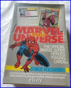 New Sealed Marvel Universe Box Series 2 Trading Cards 1991