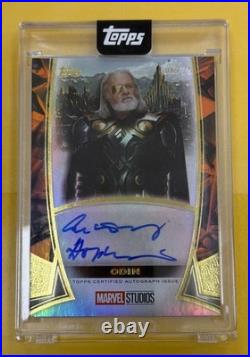 Odin 2025 Topps Marvel The Collector Anthony Hopkins Odin Autograph Orange /25